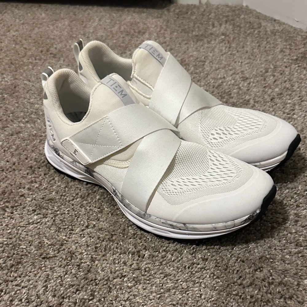 White Indoor Cycling Shoes